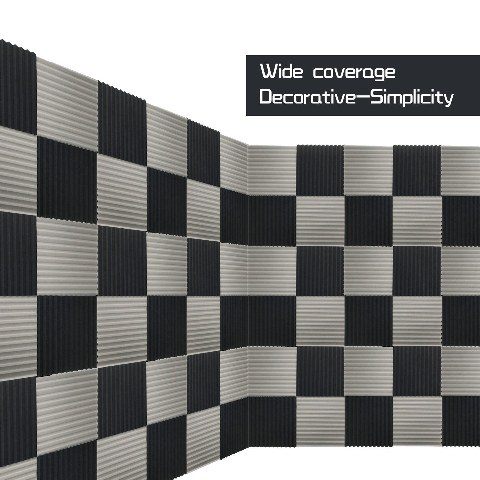 Shop 96 Pack Acoustic Wedge Studio Foam Soundproofing Foam Wall