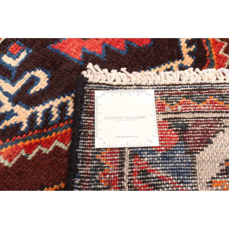 ECARPETGALLERY Hand-knotted Konya Anatolian Dark Brown Wool Rug - 3'3 x 5'9