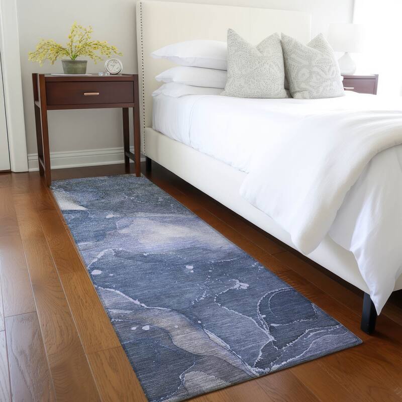 Dava Modern Art-Inspired Weather Resistant Versatile Elegance Outdoor Rug