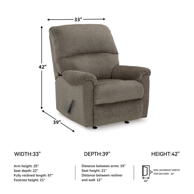 Signature Design by Ashley Stonemeade Recliner