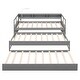 preview thumbnail 14 of 18, Merax Twin XL Wood Daybed with 2 Trundles, 3 Storage Cubbies, 1 Light for Free and USB Charging Design