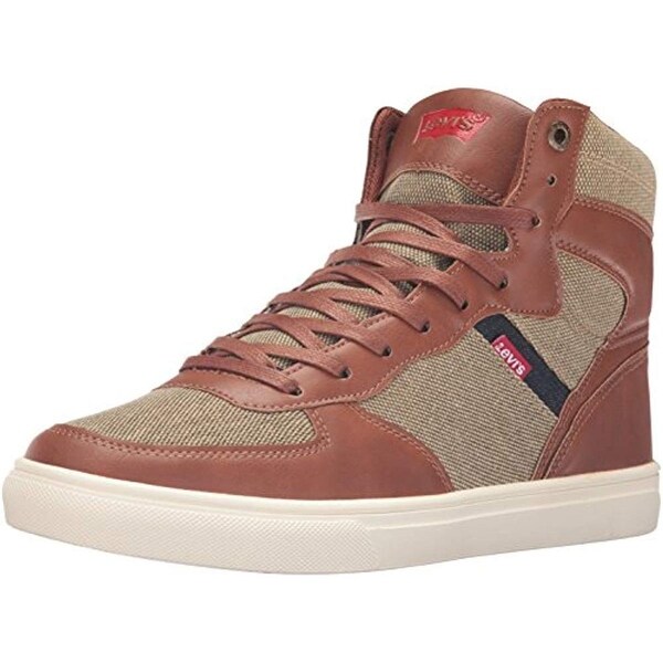 red levi high top shoes