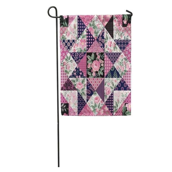 Colorful Quilt Floral Patchwork Pattern Roses And Butterflies Pink Flower Garden Flag Decorative Flag House Banner 28x40 On Sale Overstock 31379241