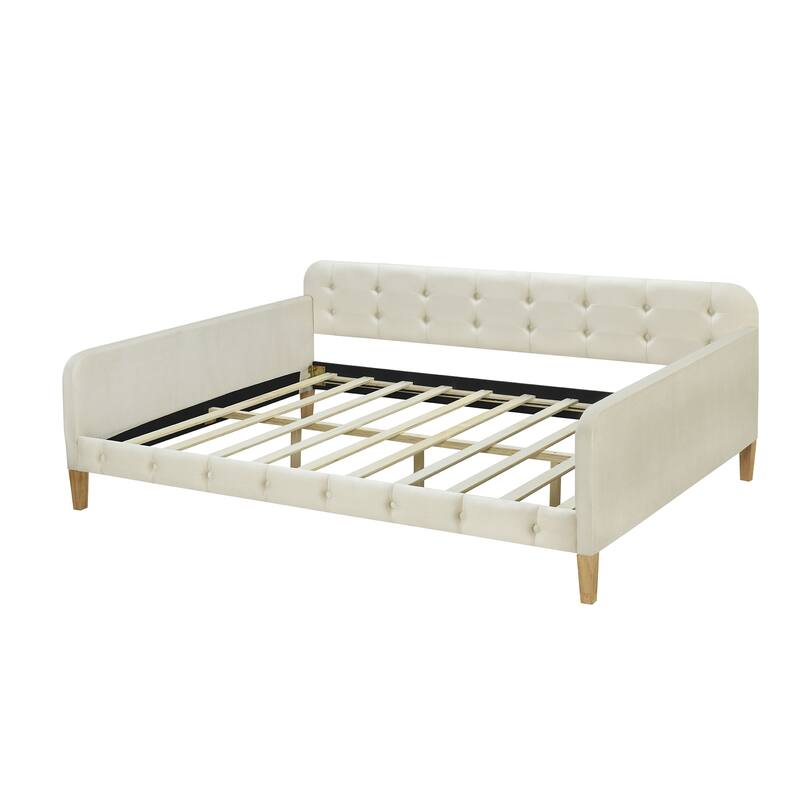 Full Size Upholstered Dayed with 4 Support Legs