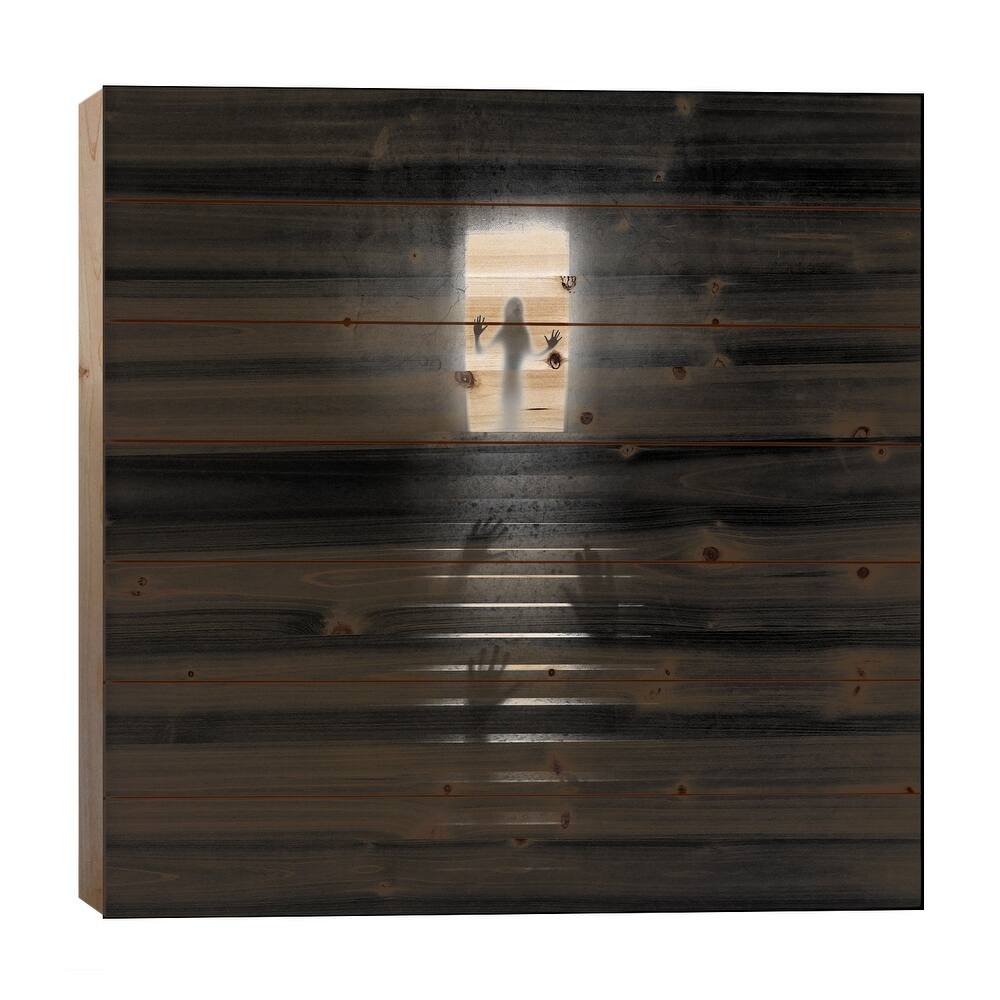 Coma Print On Wood by Sebastien Del Grosso - Multi-Color