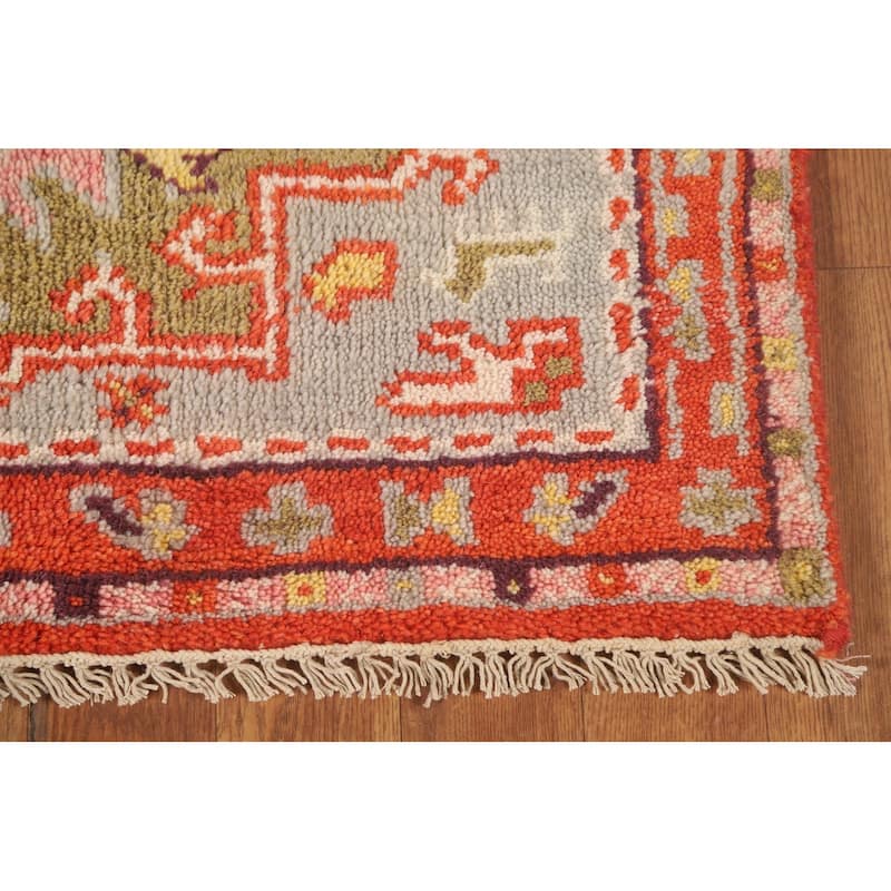 Heriz Serapi Oriental Runner Rug Handmade Geometric Wool Carpet - 2'8" x 7'11"