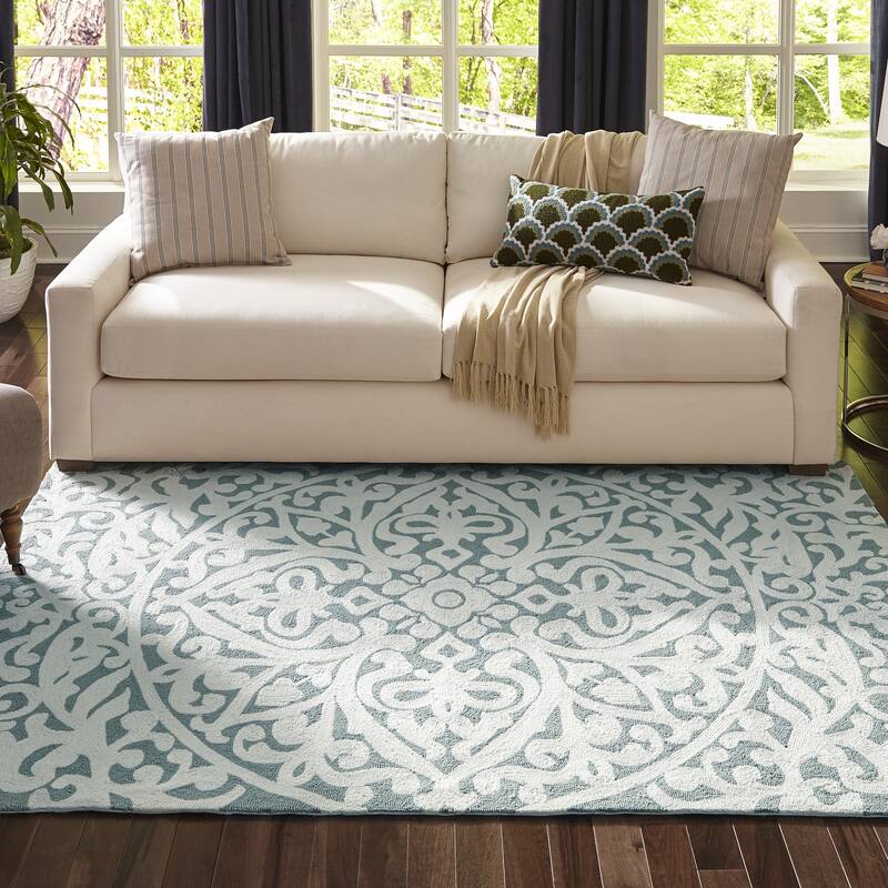 Momeni Veranda Hand Hooked Geometric Indoor Outdoor Rug