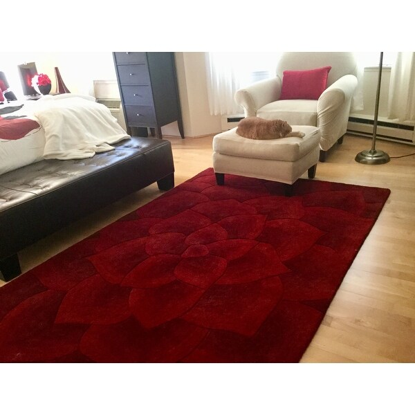 Top Product Reviews For Nuloom Handmade Bold Abstract Floral Wool