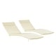 preview thumbnail 8 of 80, Salem Outdoor Cushion Set for Chaise Lounge - Cushions only (Set of 2) by Christopher Knight Home - 79.25"L x 27.50"W x 1.50"H