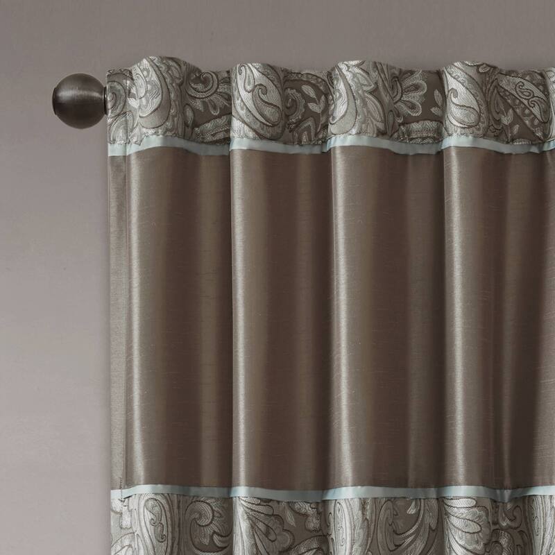 Madison Park Whitman Jacquard Curtain Panel Pair