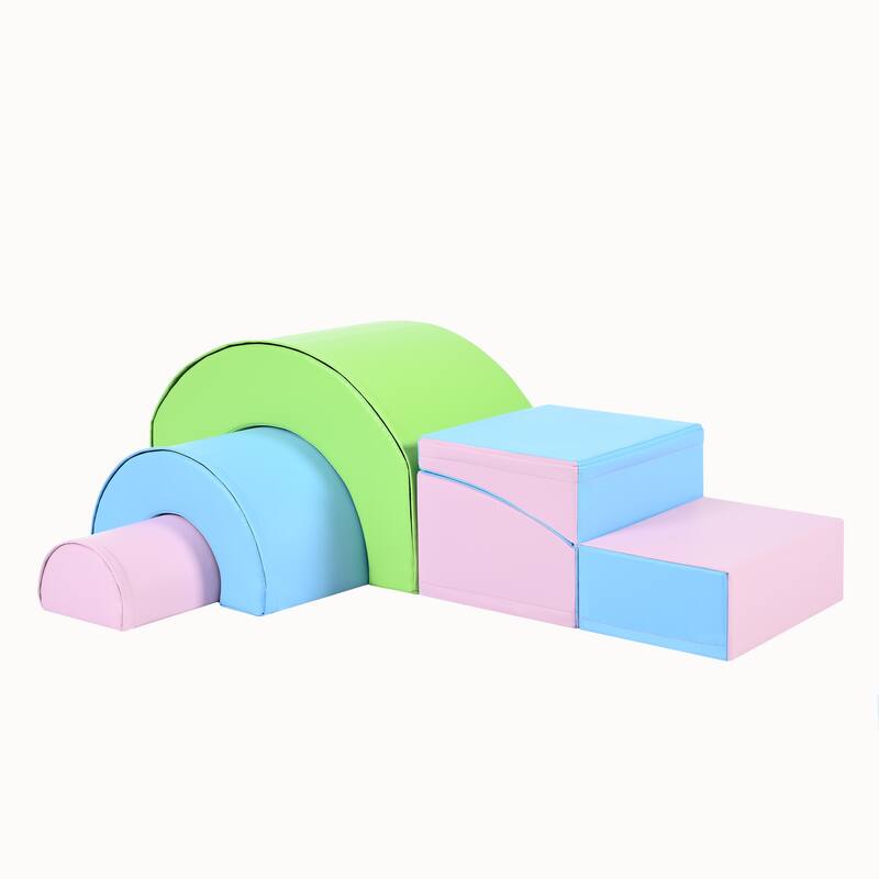 5-Piece Kids Climbing Toys for Toddlers, Foam Climbing Blocks for Babies, Kids Crawling & Climbing Indoor Active Play Structure