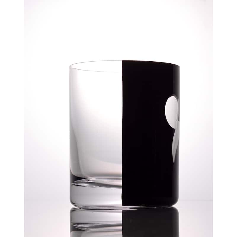 Disney Luxury Mickey Mouse Double Old Fashion Glass-12 oz-Set of 2 - 12 oz