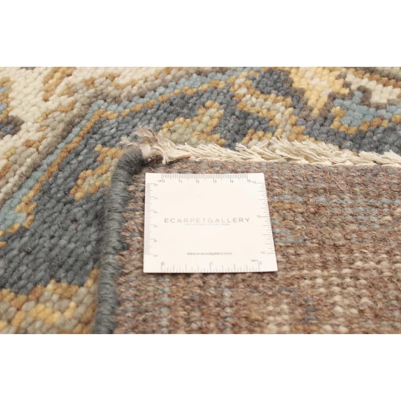 ECARPETGALLERY Hand-knotted Jules Serapi Navy Wool Rug - 5'1 x 8'0