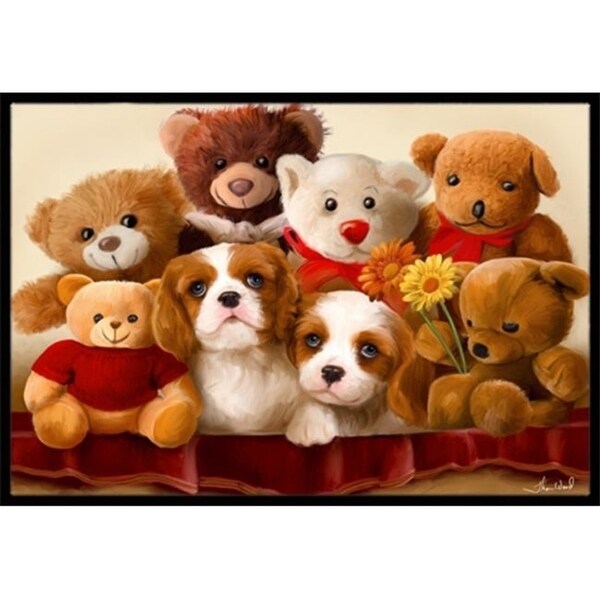 Carolines Treasures PTW2050MAT Cavalier Spaniel Friends Forever Indoor & Outdoor Mat 18 x 27 in.