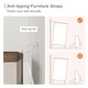 preview thumbnail 64 of 71, WAMPAT Mid Century Modern Dresser, 31.9" Tall Storage Cabinet with Drawers
