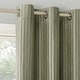 preview thumbnail 13 of 28, Sun Zero Cascade Pleated Velvet Blackout Grommet 1-Piece Curtain Panel, Single Panel 40" x 84" - Sage Green