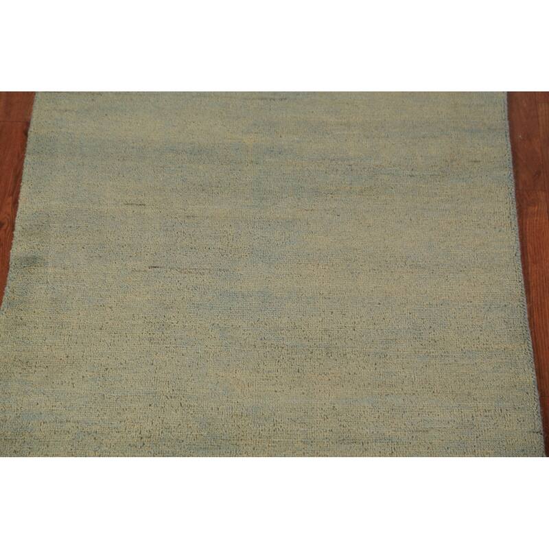 Modern Gabbeh Oriental Rug Handmade Bedroom Wool Carpet - 2'9" x 3'10"
