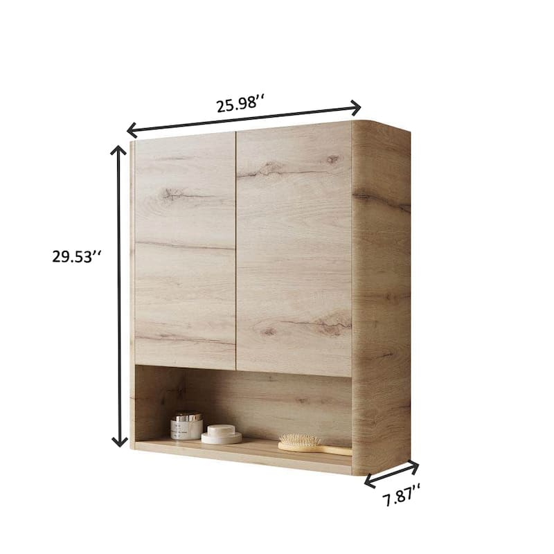26" Wall-Mounted Bathroom Cabinet