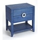 preview thumbnail 5 of 3, Handmade Amelle Blue Raffia End Table (Philippines)
