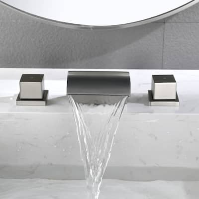 Topcraft 3 Colors 2-Handle Widespread Bathroom Sink Faucet