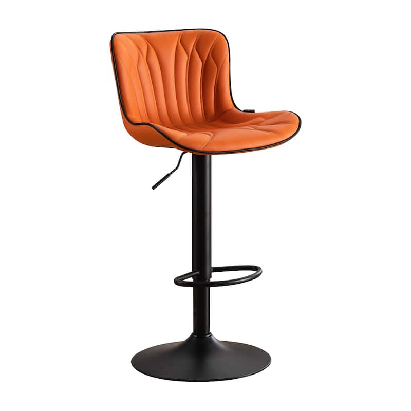 Counter Height Bar stools Modern Leather Adjustable Barstools