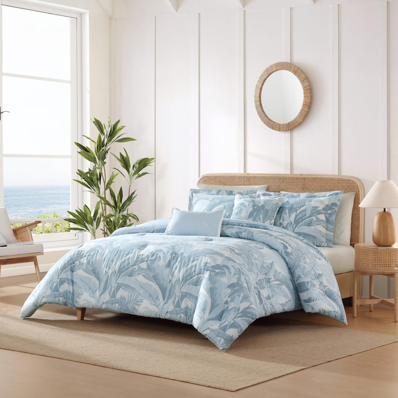 Tommy Bahama Palm Serenity Cotton 5 Piece Comforter Bonus Set