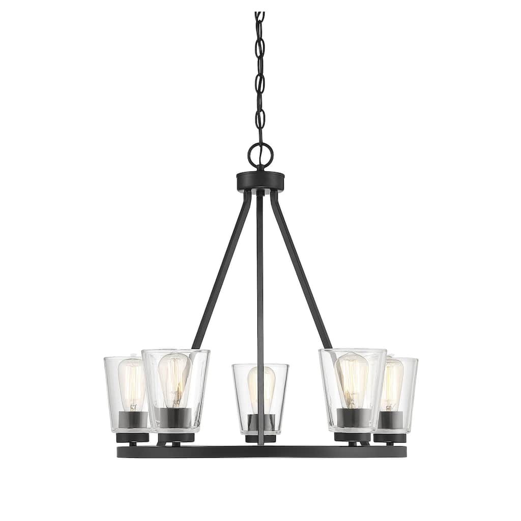 Savoy House Calhoun 5 Light 25" Wide Ring Chandelier