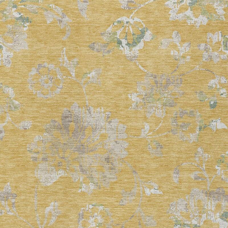 HomeRoots Floral Transitional Rectangle Outdoor Rug