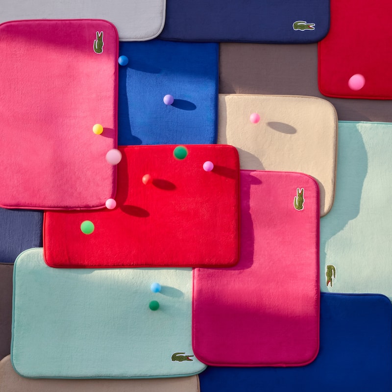 Lacoste Croc Memory Foam Non-Slip Bath Rug