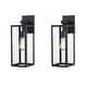 preview thumbnail 2 of 50, 2-pack 13" H 1-Light Black Outdoor wall Lantern(Dusk to Dawn could be chosen) 18"in - Black