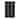 HomCom 6' Tall Wicker Weave Three Panel Room Divider Privacy Screen - Black Wood