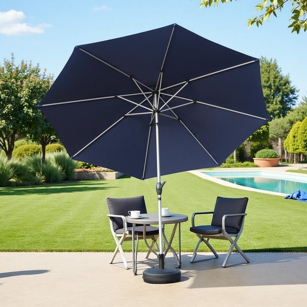 9 ft patio umbrella sale 9FT 3 Tier Market Outdoor on on Transform your outdoor space with the sophisticated allure of the Lucerna 9 ft crank umbrella in a delightful baby blue stripe Renwick 9 ft Outdoor Patio