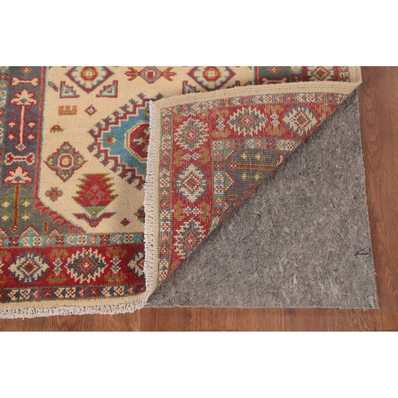 Kazak Oriental Foyer Rug Hand-Knotted Wool Carpet - 2'9" x 3'11"