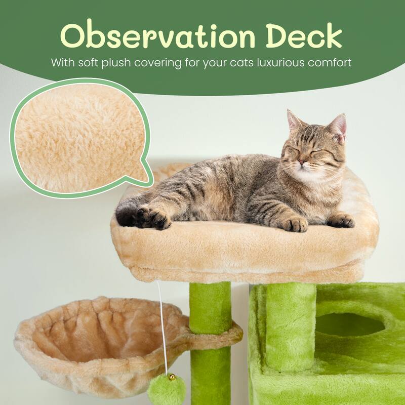 Engaging 33 Inch Cat Tree for Indoor Play and Comfort