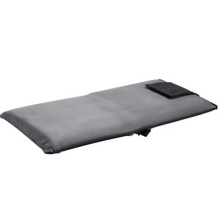 6-Position Adjustable Folding Floor Chair with Suede Fabric Backpack Strap & High Weight Capacity - 18.3" x 20.9" x 20.5"