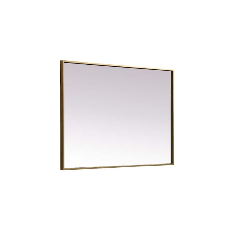 Indigo Home Metal Frame Rectangle Mirror 24x36 Inch