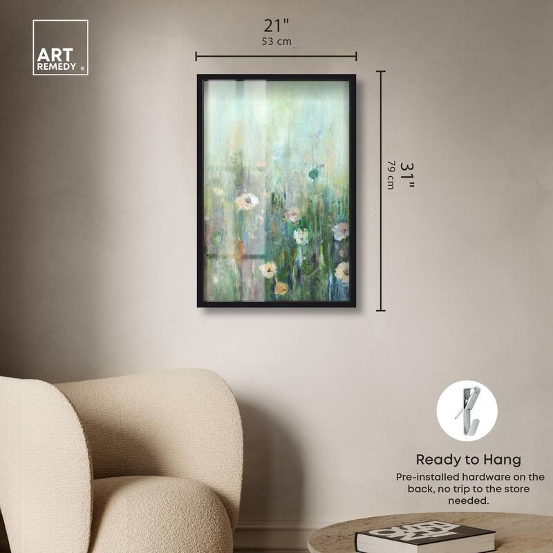 Harmony Green I Shadowbox by Art Remedy