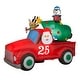 preview thumbnail 1 of 1, National Tree Company 8 ft. Inflatable Santa in Vintage Pickup Truck