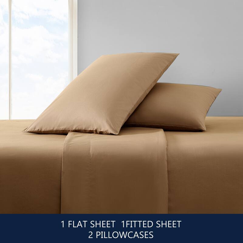 Nautica Cotton Percale Deep Pocket Bed Sheet Sets