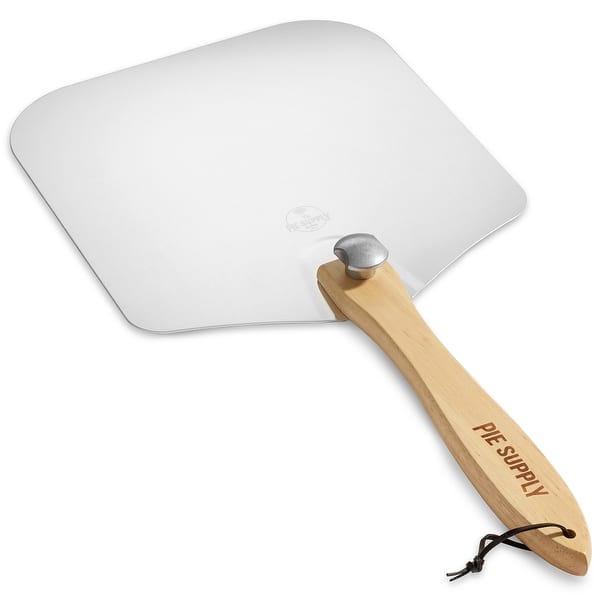 Aluminum Pizza Peel with 14 Foldable Handle by Pie Supply - Bed