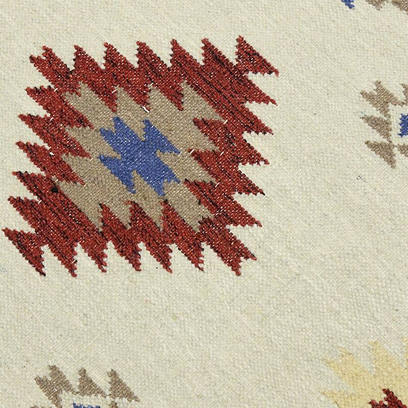 The Curated Nomad Sorrel Southwestern Flatweave Area Rug