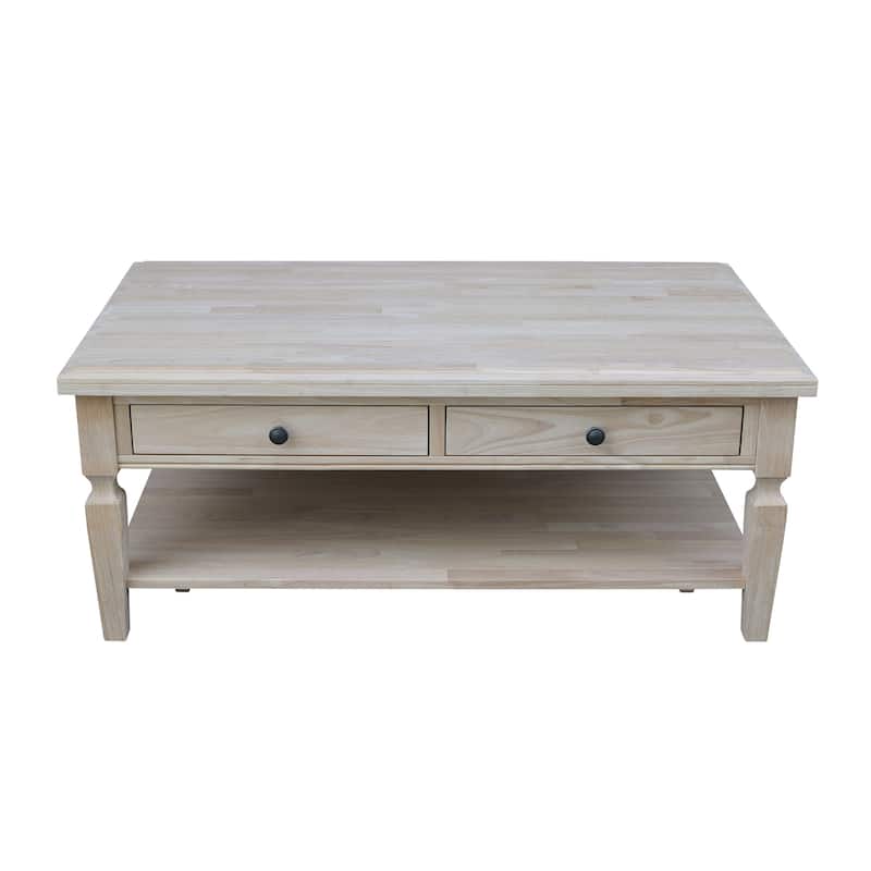 Vista Solid Wood Coffee Table - 48"W x 28"D x 20"H