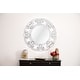 preview thumbnail 5 of 4, Abbyson Pierre Silver Round Wall Mirror