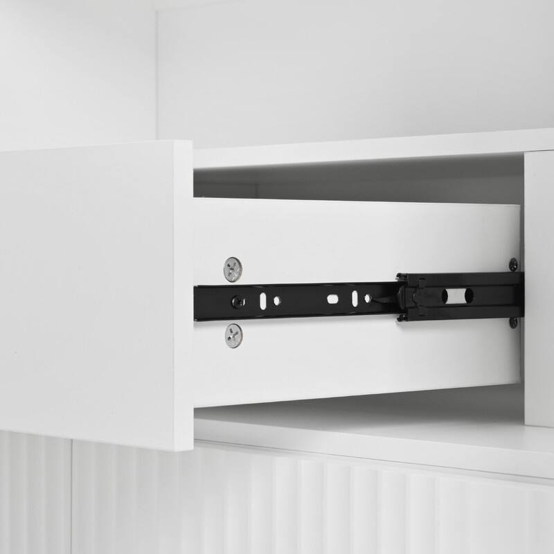 Arched 72" Tall Kitchen Pantry Cabinet with 8 Door Shelves and 3 Adjustable Shelves for Kitchen Storage Solutions