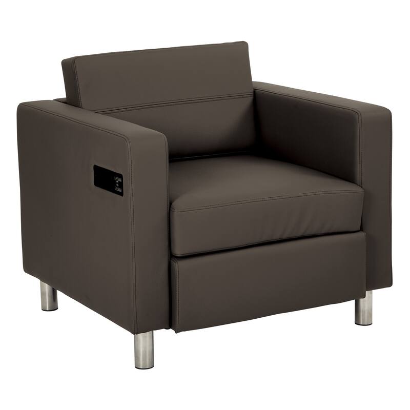Porch & Den Canal Chair with Single Charging Station - Graphite