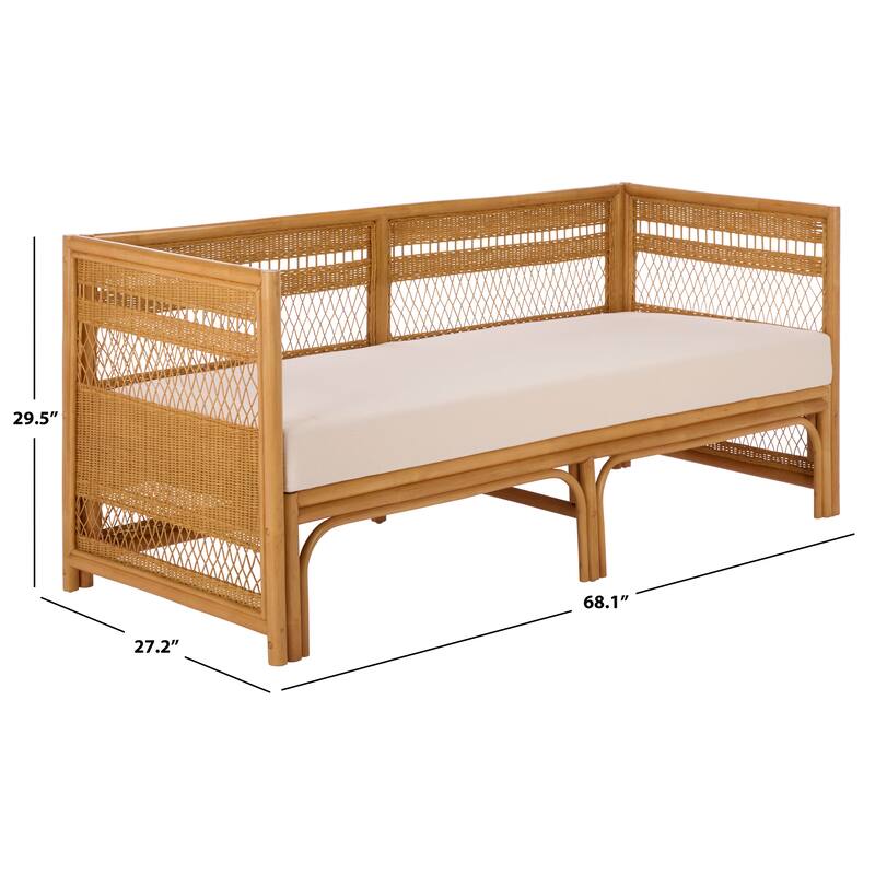 SAFAVIEH Couture Shawnee Rattan Loveseat - 68"W x 27"D x 30"H