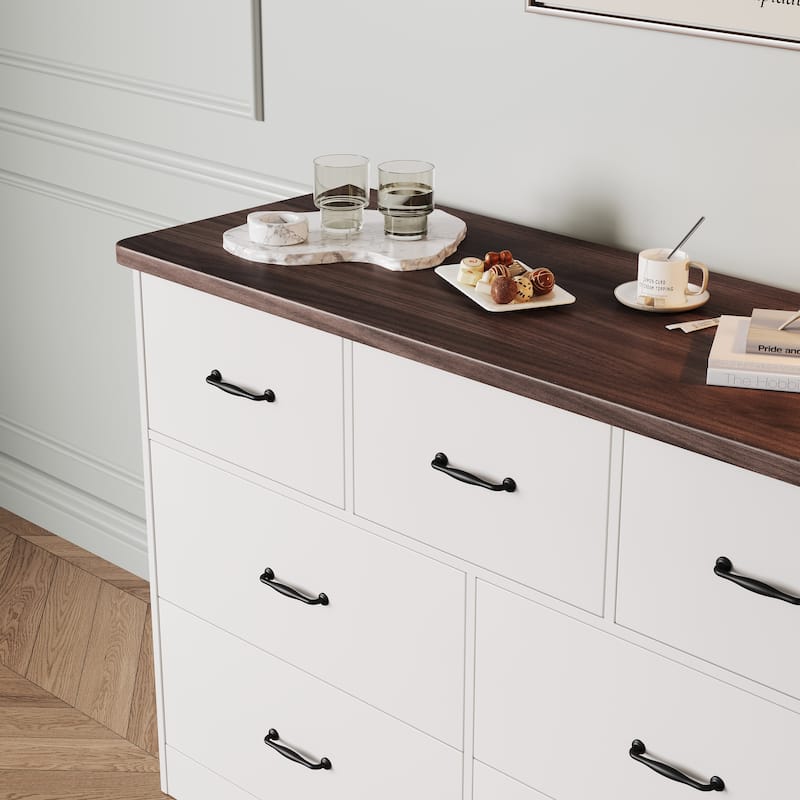 47.16" W Double Dresser, 7 Drawer Dresser