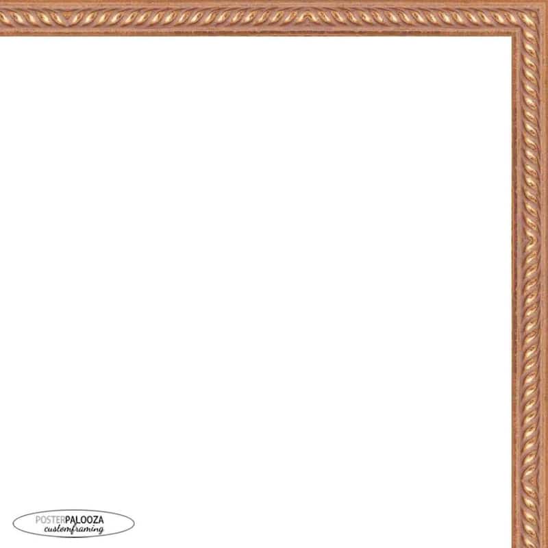 4x6 Ornate Gold Complete Wood Picture Frame with UV Acrylic, Foam Board ...