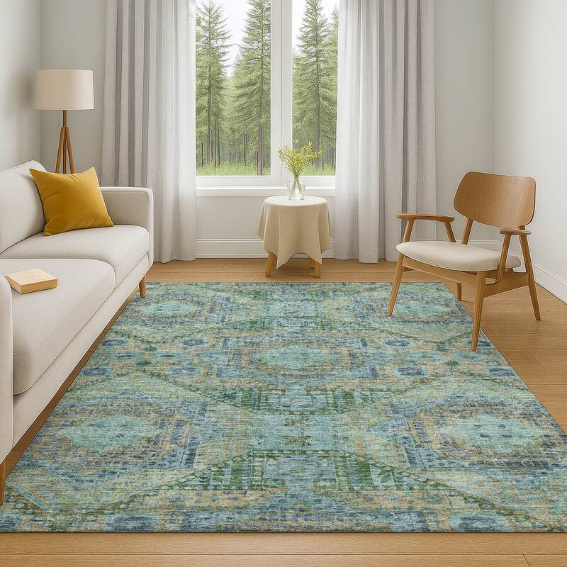 Premium Washable Super Soft Vintage Traditional Mayfield Rug