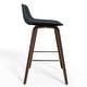 preview thumbnail 133 of 147, WYNDENHALL Cacey Mid Century Modern Bentwood Counter Height Stool (Set of 2) - 20.7'' x 21.1'' x 36.6